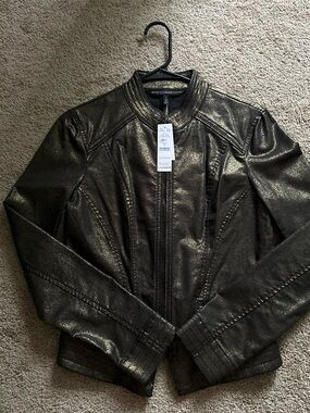 White House Black Market Leather Jacket